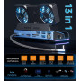 YCE Station d'accueil 13 en 1 avec ventilateurs de refroidissement à démontage avec 4K @ 60 Hz, Ethernet 1000 Mos, SD/TF, 4 USB 
