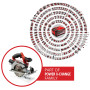 Einhell Scie circulaire Ø165mm sans fil TE-CS 18/165-1 Li Solo Power X-Change (18V, Lame Ø165x20mm, Réglage sans outil de la ...