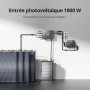 Zendure SolarFlow, Station électrique pour balcon, HUB 2000 avec entrée solaire 1800W, AB2000X avec capacité 1920Wh, Capacité Ex
