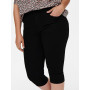 ONLY Carmakoma Caraugusta Life Hw Skinny Knickers Black Shorts Femme