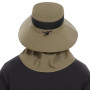 Bassdash Chapeau de Soleil Respirant UPF 50+ avec Couvre-Visage Amovible et Rabat de Cou Chapeau Unisexe à Large Bord résistant 