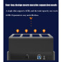 Boîtier de disque dur 4 baies Sata vers USB 3.0 externe multi-baies 2.5 et 3.5 pouces HDD SDD Station d'accueil boîtier de disqu