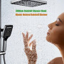 Colonne de douche avec Mitigeur, système de douche avec douche à effet de pluie 30x20cm, douchette à main,bec de baignoire caché