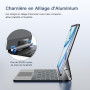 RAYMCRAFT Clavier pour iPad Air 13 Pouces (M4/M3/M2, 2026/2025/2024), Clavier Magic Keyboard pour iPad Pro 12,9 Pouces (6/5/4/3 