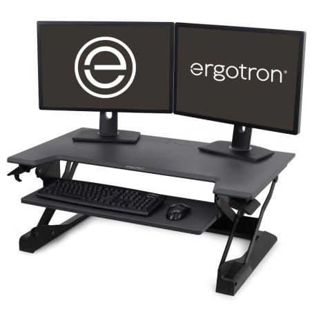 Support de Bureau Assis-Debout Ergotron WorkFit-T Noir
