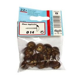 Clou Tapissier Doré Vieilli VYNEX - 10mm x 46