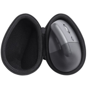 co2CREA Dur Étui de Voyage Rigide Housse Cas pour Logitech Lift Souris Ergonomique Verticale(boîte Seule,Case Only) (Noir)