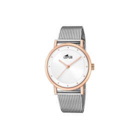 Montre Analogique Imperméable LOTUS en Argent
