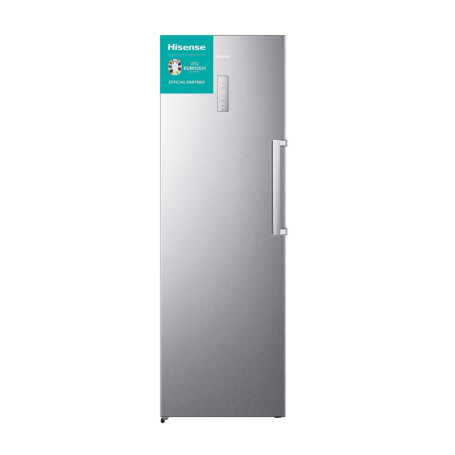 Congélateur Vertical Hisense 260L en Acier Argenté - 185 cm