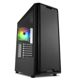 Boîtier ATX Semi-Tour Noir Sharkoon avec Éclairage RGB