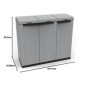 Armoire de Rangement Tri Sélectif By Terry 110L