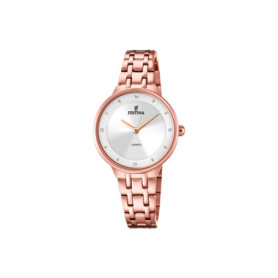 Montre Festina Analogique Imperméable en Or Rose