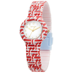 Montre Hip Hop Logo Mania Femme - Design Multicolore et Vintage