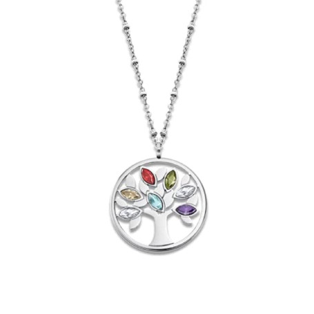Collier Rainbow en Acier Inoxydable LOTUS - Élégance Multicolore
