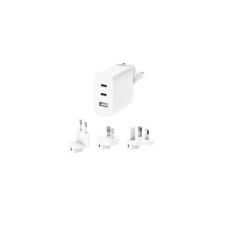 Chargeur Secteur Universel 15W avec 2 Ports USB-C et USB-A