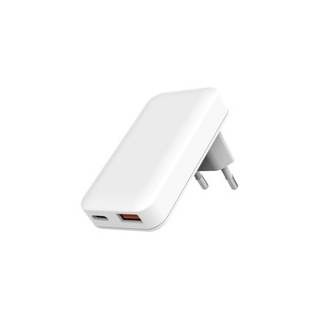 Chargeur Secteur MyWay 30W USB-C et USB-A Blanc