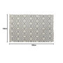 Tapis DKD Home Decor Noir et Blanc - Design Losanges 120x190 cm