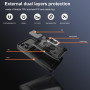 Yutwo Coque pour Motorola Edge 50 Pro - Protection Caméra et Support Bague Étui Antichoc - Noir