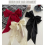 ZEVONDA Grande Pince à Cheveux - Arcs à Cheveux Grand Pinces à Cheveux Big Bow avec Long Satin Soyeux Barrettes à Cheveux pour F