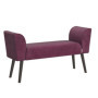 Banc en Velours Violet Tiffany avec Pieds en Bois Massif - Style Rétro 1 185,88 €