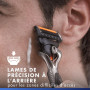 Gillette Rasoir Pour Hommes Proglide, 10 Recharges A 5 Lames, AUTHENTIQUES, Avec Bande Lubrifiante Avant Et Après Pour Un Rasage