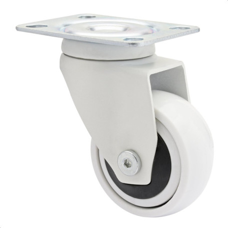 Roulette Pivotante Design 3C - WAGNER, 50 mm, Blanche, Charge 50 kg