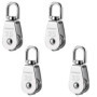 Set de 4 poulies M25 en acier inoxydable 304 pour levage