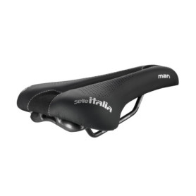 Selle Vélo Homme Selle Italia Man Gel Advan - Confort Ergonomique et Rembourrée en Gel