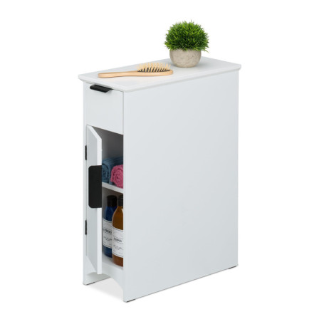 Armoire de Niche Relaxdays avec Tiroirs et Étagères - Blanc Moderne