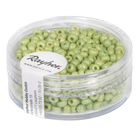 Perles Rocailles Vert Clair 2,6 mm - Boîte de 17 g Rayher