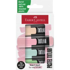 Pack de 4 Surligneurs Pastel TXTLNR Faber-Castell