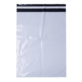 Sacs d'expédition en plastique blanc - Lot de 100 - 31 x 42 cm