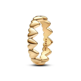 Bague Coeur Doré en Argent Sterling pour Femme - PANDORA