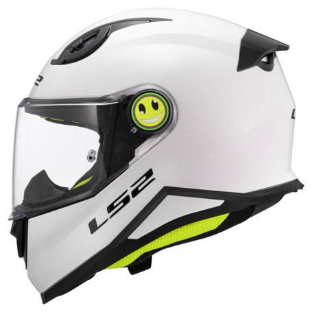 Casque Moto Intégral Enfant LS2 Kid Solid Gloss White - Sécurité et Confort
