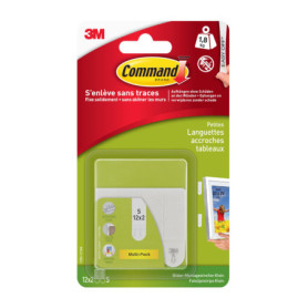 Languettes Accroche Tableaux Command - Fixation Facile et Sans Trace