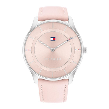 Montre Analogique Tommy Hilfiger Femme Cuir Rose - Élégance et Modernité