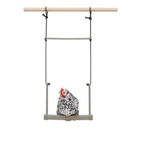 Balançoire Écologique pour Poules Beeztees - Gris 40x5x30 cm