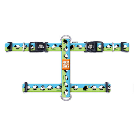 Harnais en H Max & Molly pour Chien - Mouton Noir Taille L