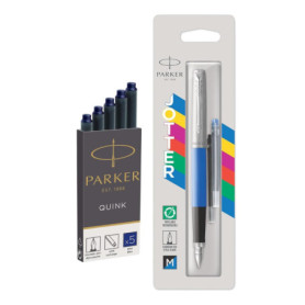 Stylo Plume Parker Jotter Originals - Finition Bleue Classique avec Encres Supplémentaires