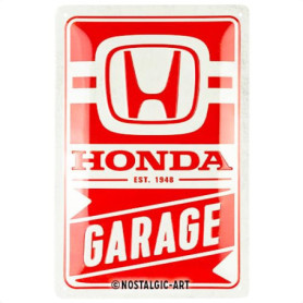 Plaque Rétro Honda AM - Décoration Vintage en Métal 20x30 cm