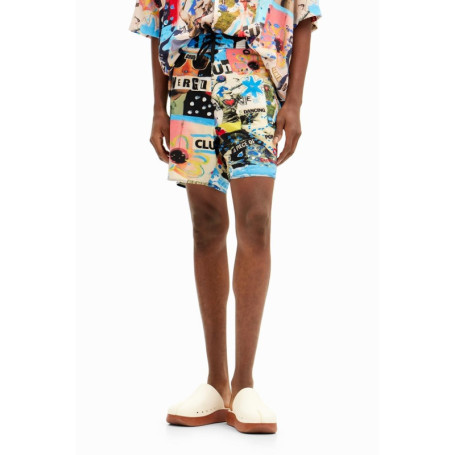 Short de Surf Desigual Grega pour Homme - X-Large