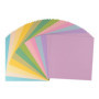 Papier Cartonné Lisse Florence - Pack de 16 Feuilles Couleurs Printemps 30,5 x 30,5 cm