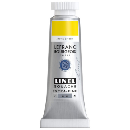Gouache Extra-Fine Jaune Citron 14 ml - Lefranc Bourgeois