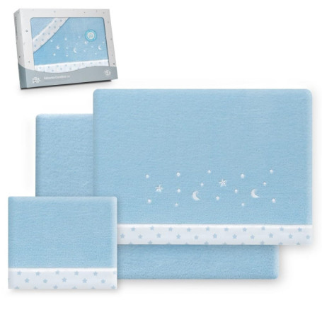 Parure de Draps en Polaire Corail pour Berceau 60x120 - Interbaby