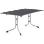 Table Pliante Boulevard SIEGER - 165 x 95 cm, Graphite et Ardoise Anthracite