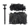 Lot de 300 colliers de serrage noirs OBEST en nylon pour câbles et jardinage