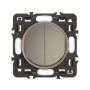Interrupteur Double Va-et-vient 10A Titanium - Legrand