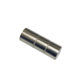 Embouts cylindriques Gardinia pour tringles à rideaux - Aspect Inox, 2 pièces