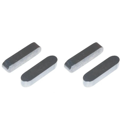 Clavette parallèle en acier DIN 6885 pour tracteurs et tondeuses - 4 pièces