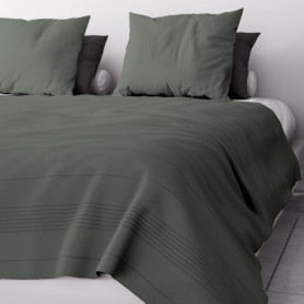 Couvre-lit Kaki Adèle en Coton Recyclé - 220x240 cm